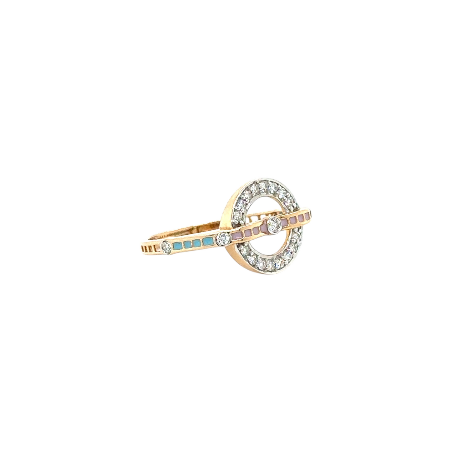Modern Orbit Diamond Ring