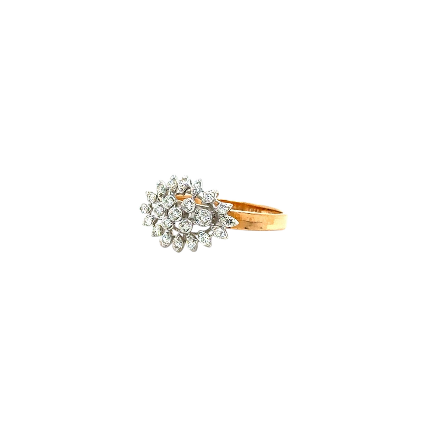 Radiant Cluster Bloom Ring