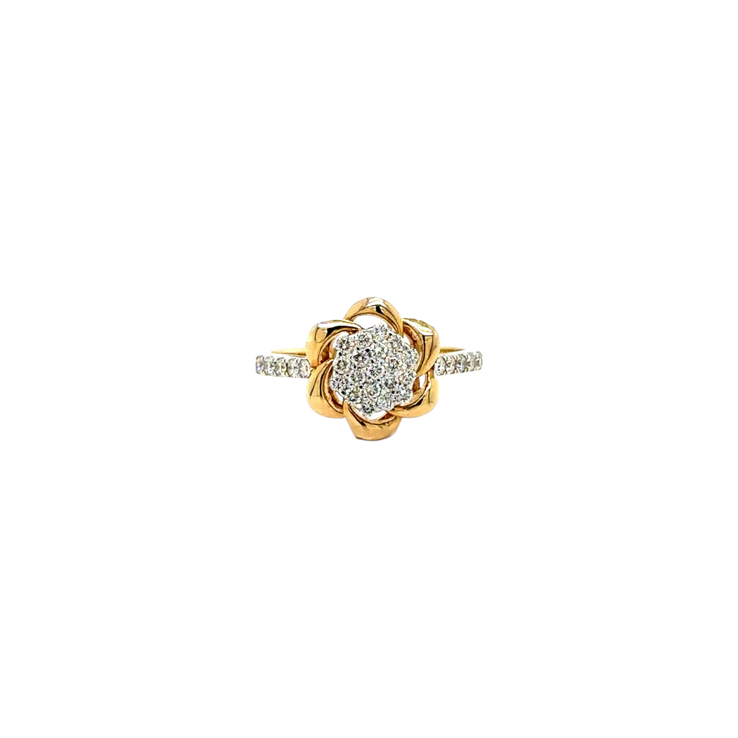 Blooming Lotus Diamond Ring