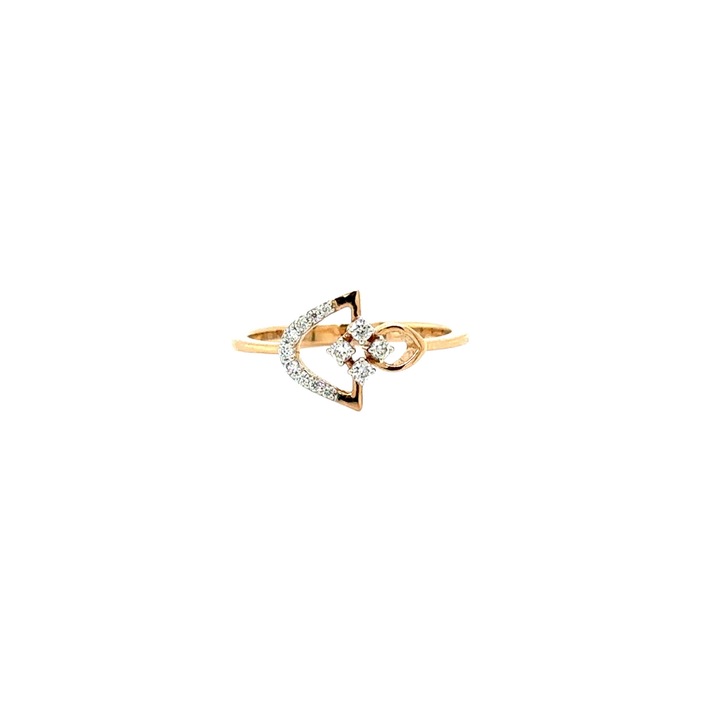 Delicate Floral Diamond Ring