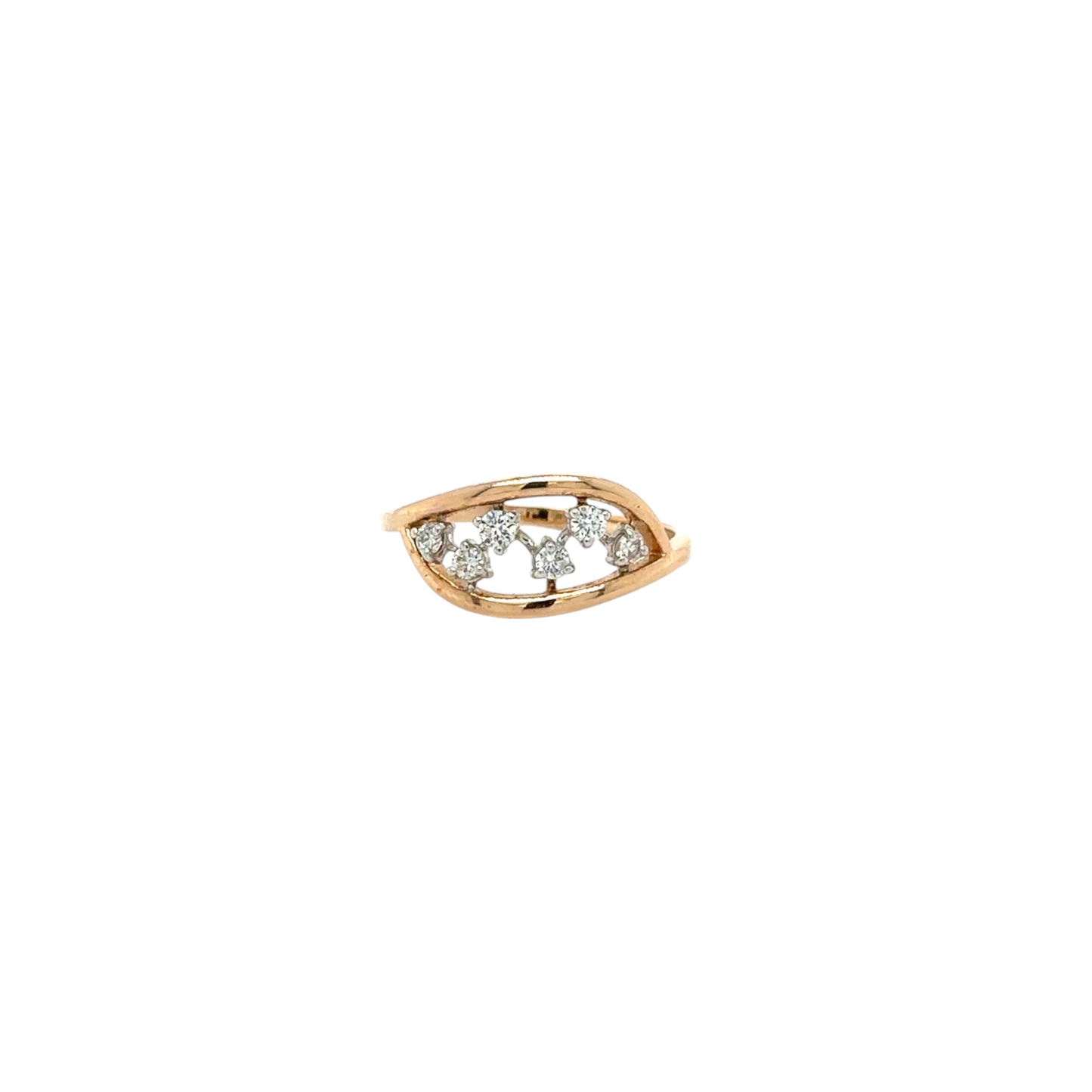 Graceful Teardrop Diamond Ring