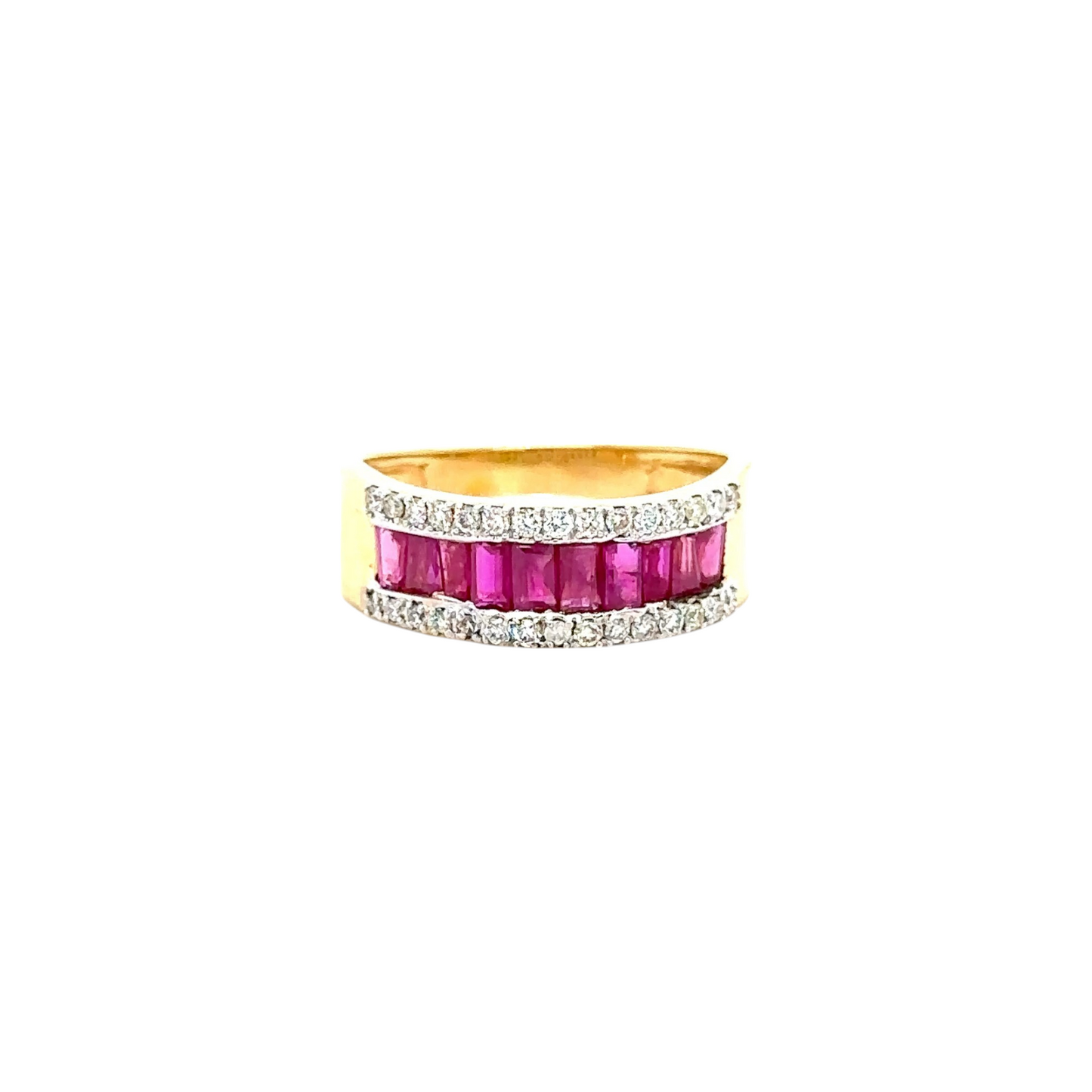 Ruby and Diamond Eternity Band