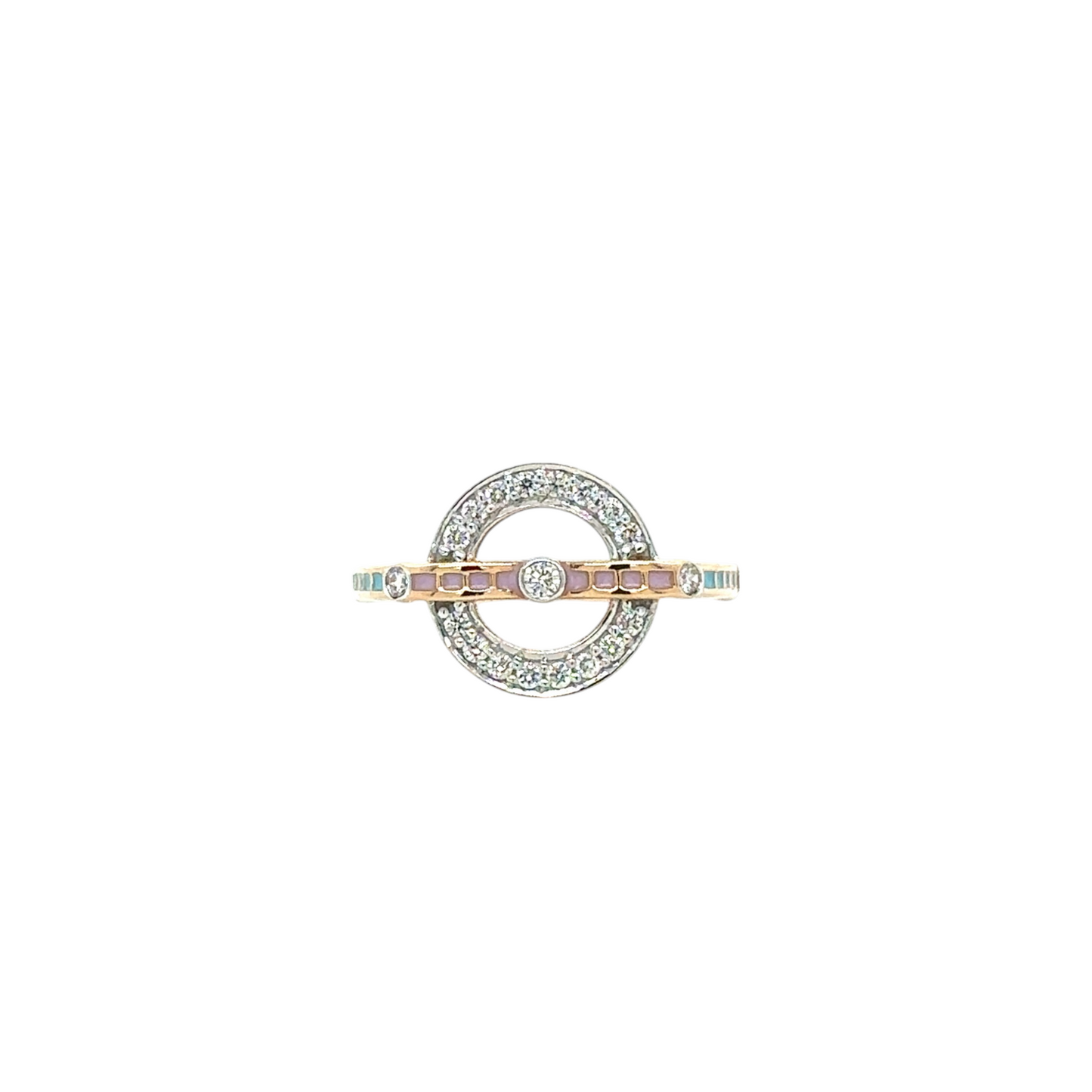 Modern Orbit Diamond Ring