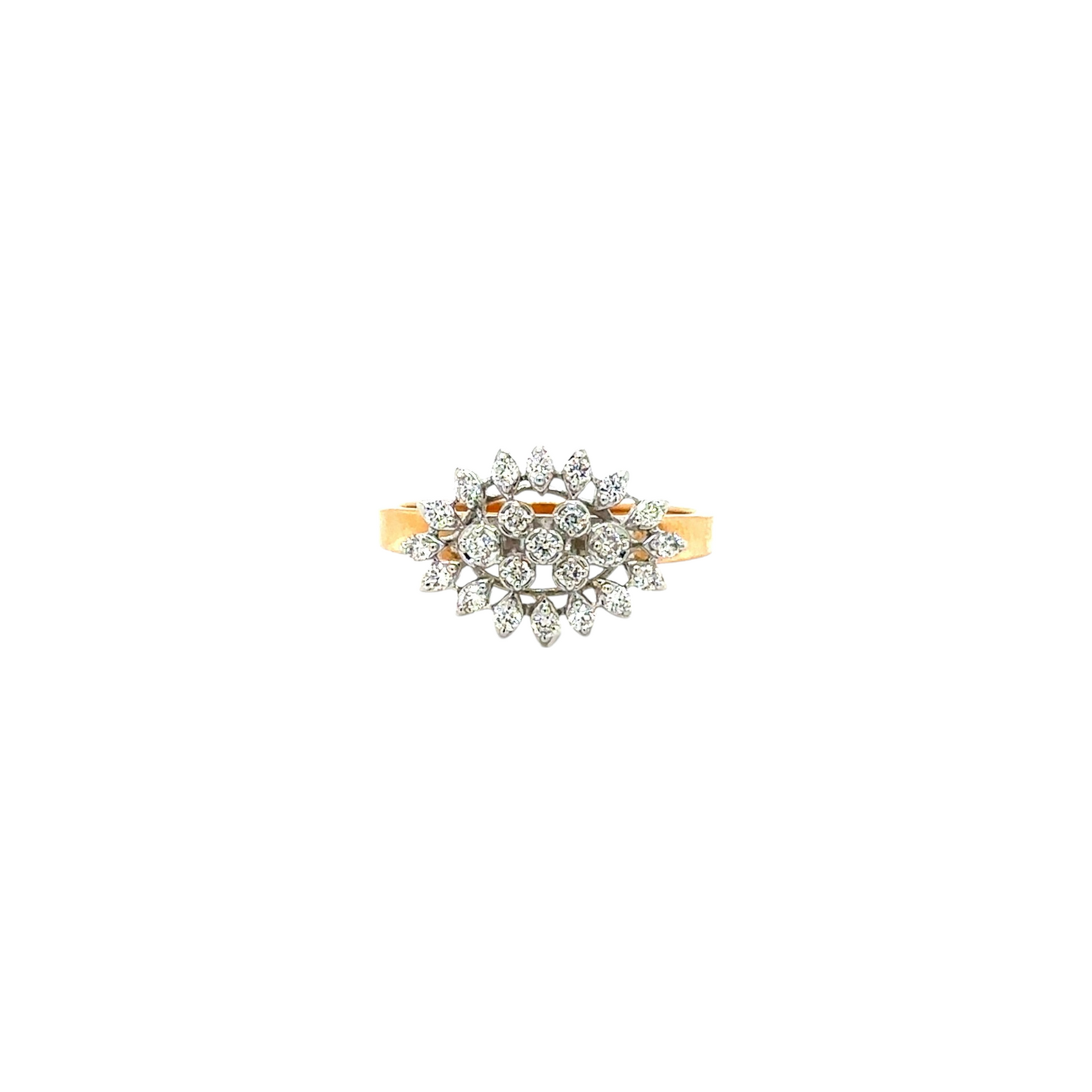Radiant Cluster Bloom Ring