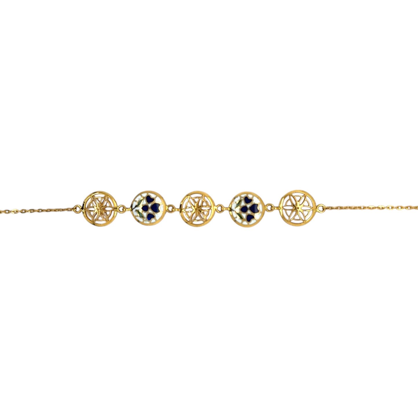 Enamel Gold Star Bracelet