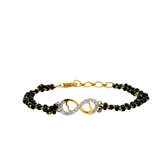 Infinity Love Diamond Mangalsutra Bracelet