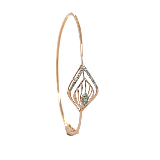 Delicate Rose Gold Diamond Drop Bracelet