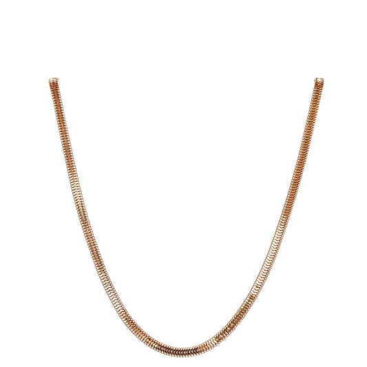 Sleek Rose Gold Snake Chain