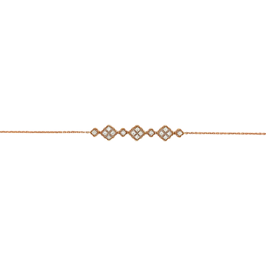 Diamond Cluster Bracelet