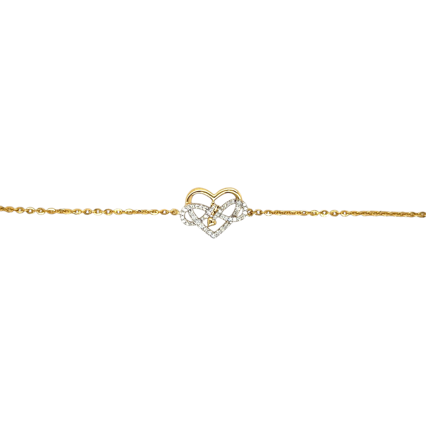 Heart-Inspired Diamond Bracelet