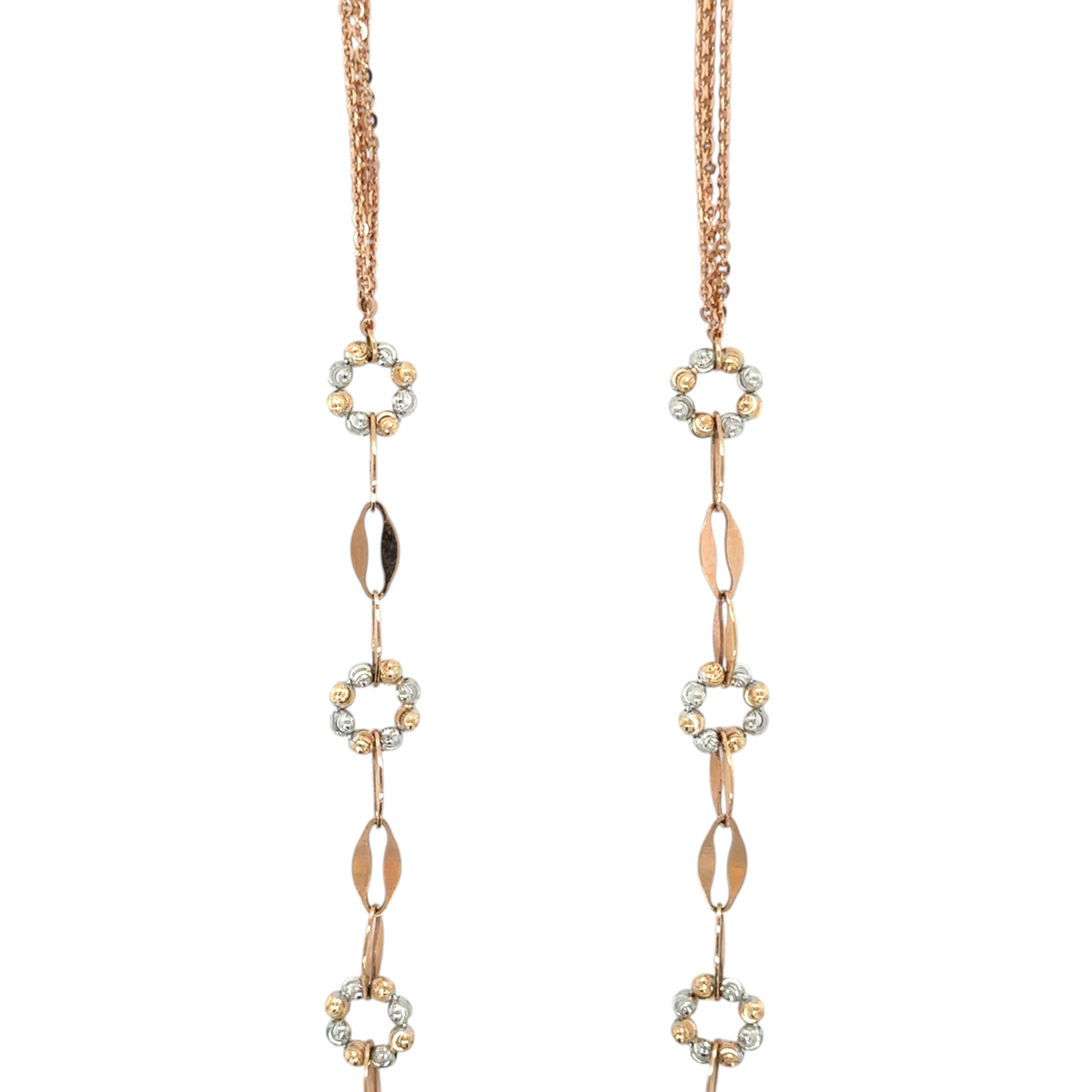 Elegant Rose Gold Floral Necklace