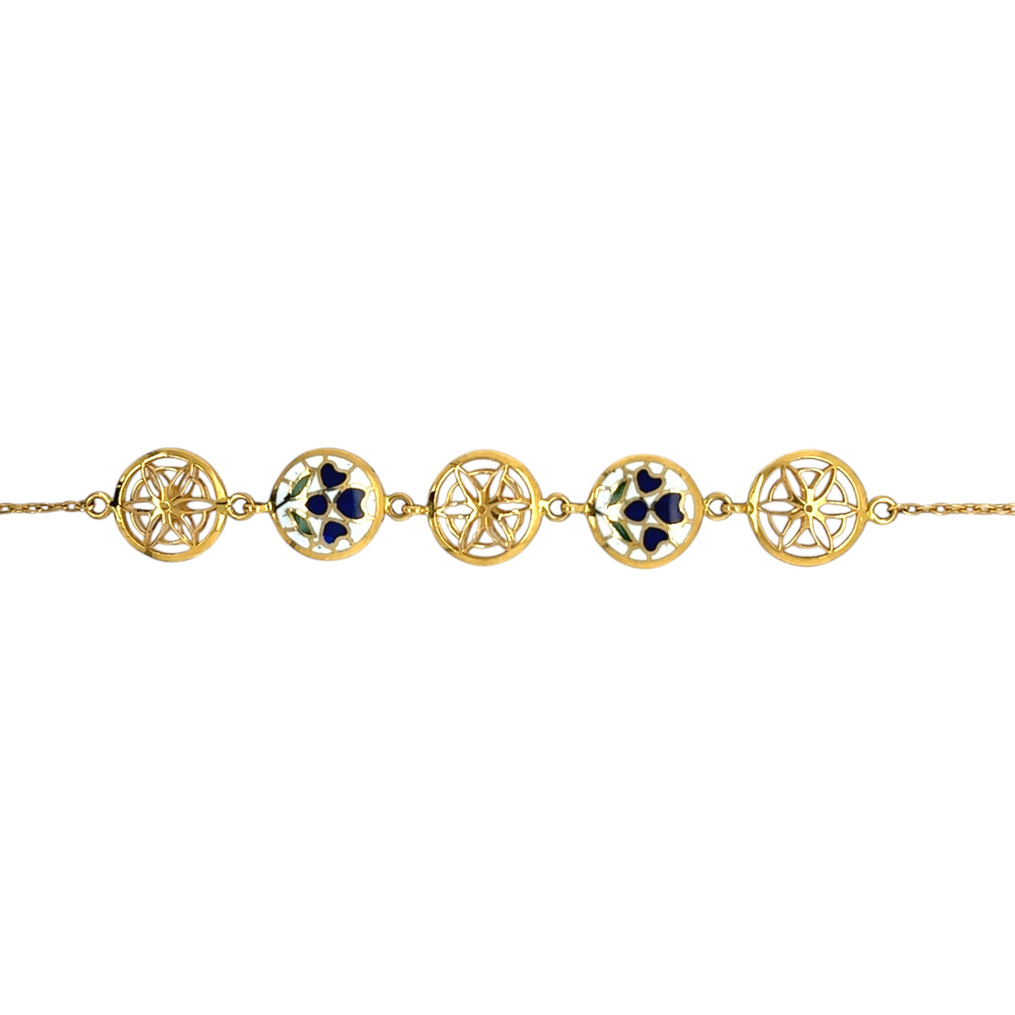 Enamel Gold Star Bracelet