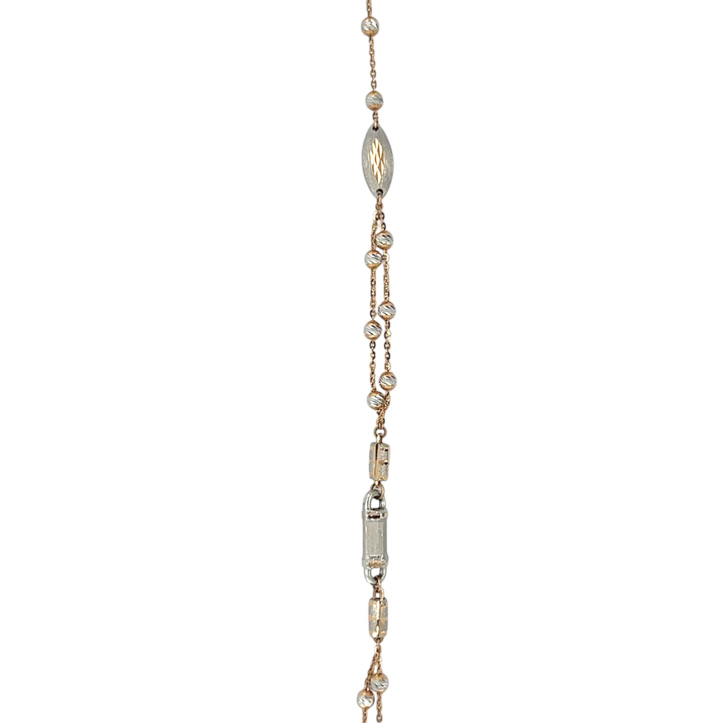 Elegant Dual-Tone Beaded Chain