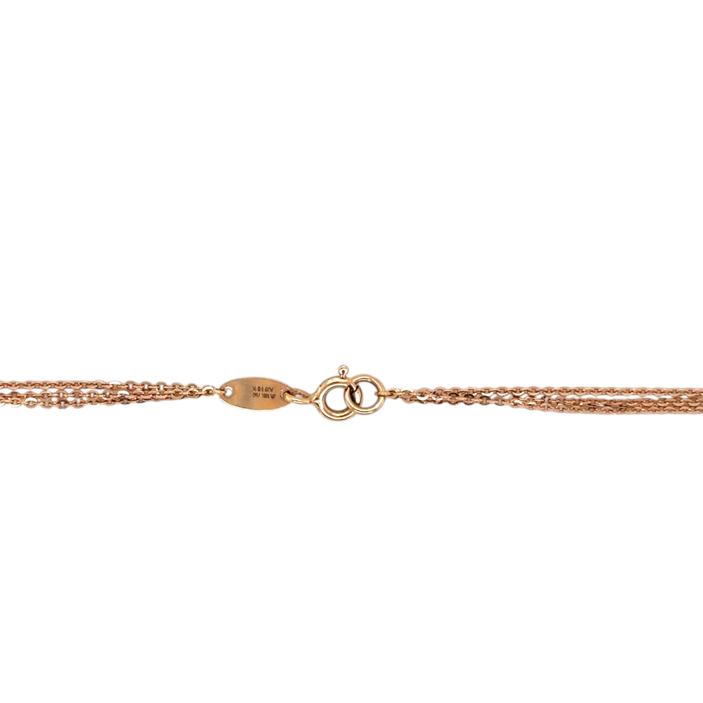 Elegant Rose Gold Floral Necklace