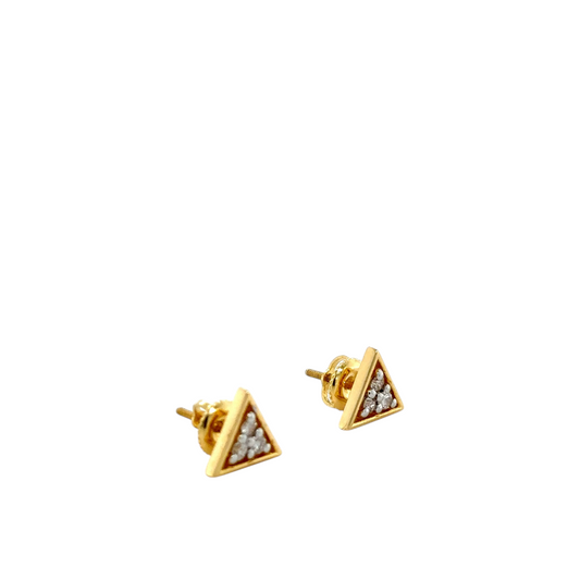 Minimalist Triangle Diamond Studs