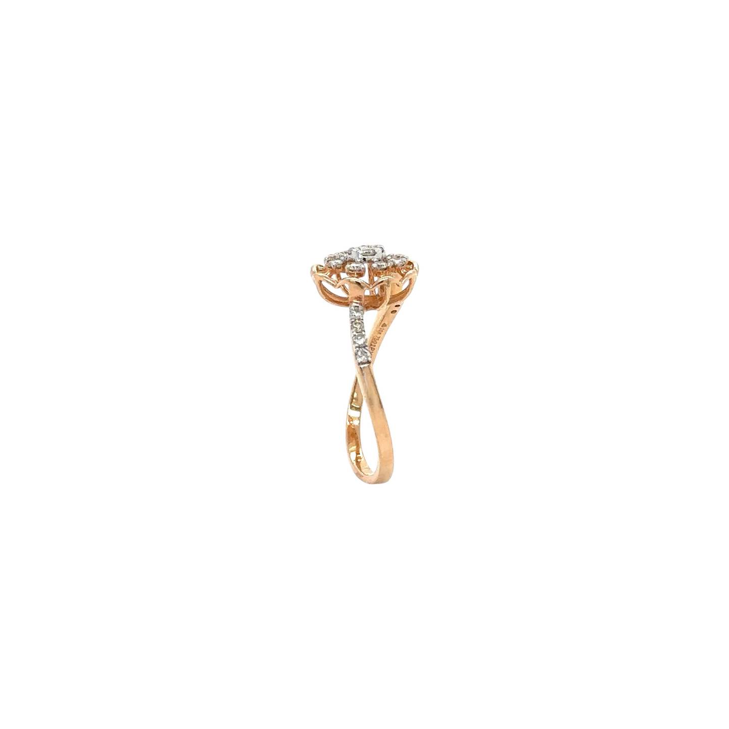 Blossoming Diamond Petal Ring
